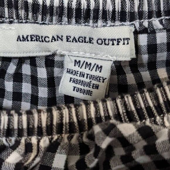 American eagle | ruffle gingham crop tank top - Picture 6 of 8